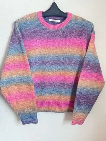 CPCM 핑크 그라데이션 긴팔 니트