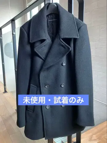 [미사용, 시착만 한 상품] LOUNGE LIZARD 피코트 블랙