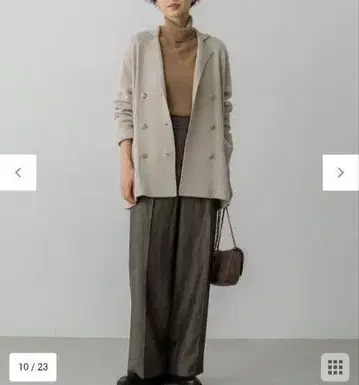 미카미 아이 착용/Oggi 게재 캐시미어 블렌드 니트 자켓