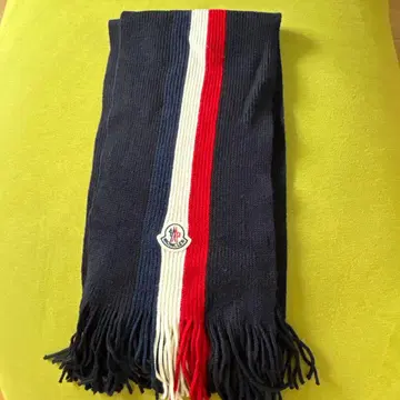 MONCLER 스트라이프 니트 머플러