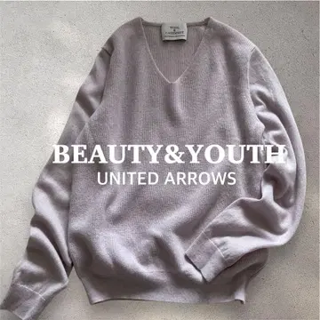 BEAUTY&YOUTH 울 캐시미어 V넥 니트 풀오버