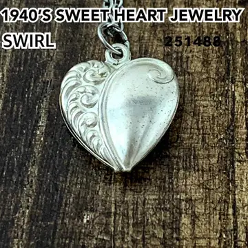 스위트하트 주얼리 SWIRL 소용돌이 실버 빈티지 목걸이