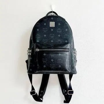 MCM 사이드 스터드 백팩 스몰 S 블랙