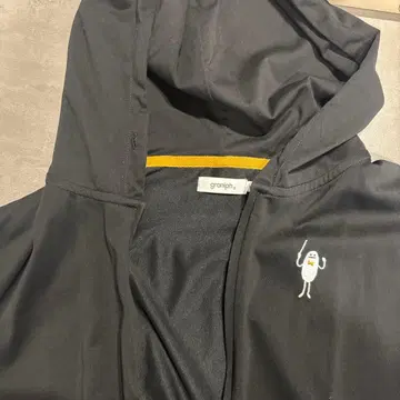 graniph 음악 모티브 후드티 블랙 접촉 냉감