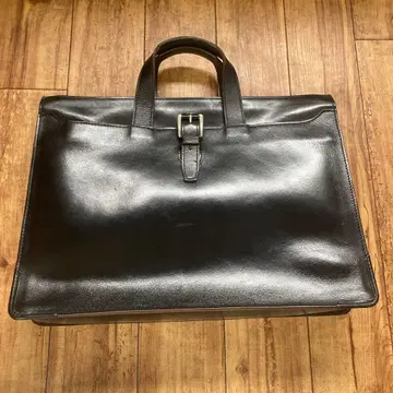 다케오 키쿠치 소가죽 비즈니스 백 A4