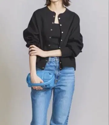 BEAUTY&YOUTH 더블 페이스 링 버튼 가디건