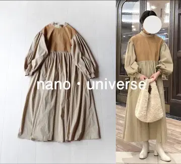 nano universe 베이지 셔츠 원피스