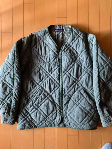 famous 퀼팅 자켓 M 사이즈 카키