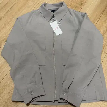 [ 미사용 새상품 ] beams 그레이 트윌 지퍼 블루종