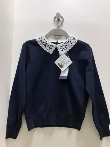 시마무라 x MUMU 카라 부착 니트 풀오버