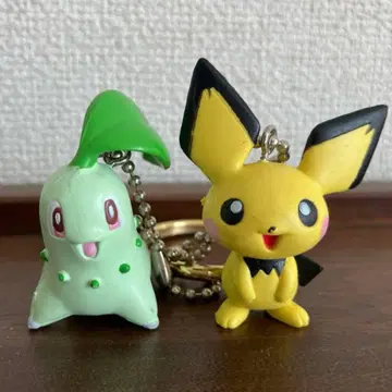 포켓몬 닌텐도 스트랩 일본제 치코리타 피츄 키링 세트