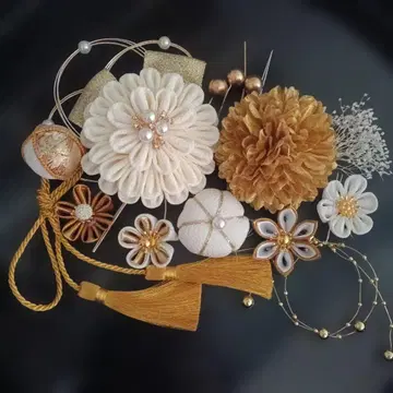 츠마미세이잔 머리 장식 성인식 결혼식 졸업식