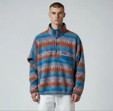 Patagonia 신틸라 스냅T 풀오버 올 패턴