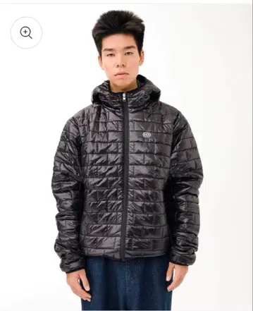Brick Puffer Jacket (BLACK)