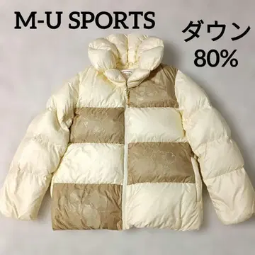 M-U SPORTS 다운 자켓 44 아이보리 베이지 강아지