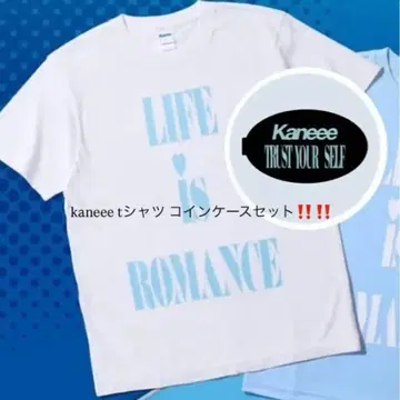Kaneee LIFE is ROMANCE 티셔츠 M 사이즈 코인 케이스