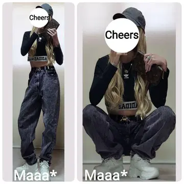 Cheers 희귀한 COLOR 퍼플 케미컬 데님 남성용을 루즈하게