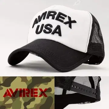 메쉬 캡 모자 화이트 AVIREX USA 14407200-01