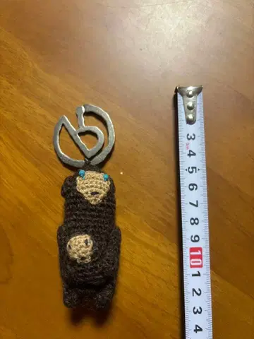 45r45rpm 원숭이 손뜨개질 키링