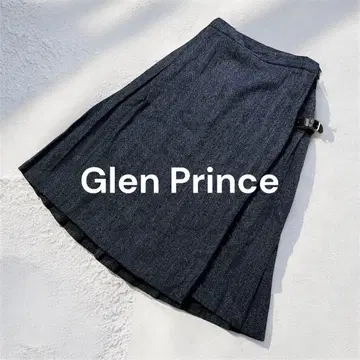[영국제] 글렌 프린스 퓨어 뉴 울 헤링본 플리츠 스커트 9