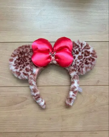도쿄 디즈니 리조트 레오파드 무늬 머리띠 한정품