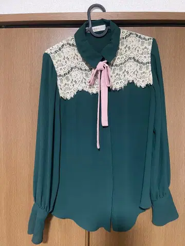 MURRAL 보타이 블라우스 레이스