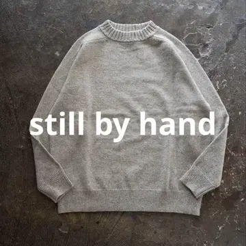 still by hand/ 7G 램스울 모크넥 니트