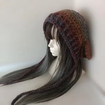 양 보닛 핸드메이드 비니 니트 모자 고양이 귀 니트 모자 손뜨개질