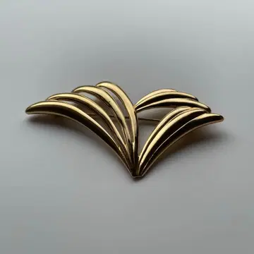 브로치 모네 Monet 빅 유니크 디자인 골드