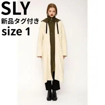 SLY DOCKING 2WAY BOA COAT 사이즈 1 화이트 코트