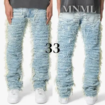 MNML 프린지 디자인 데님 팬츠 33