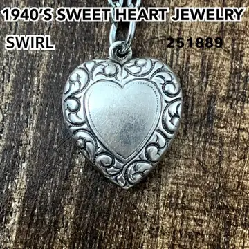 스위트하트 주얼리 SWIRL 소용돌이 실버 빈티지 목걸이