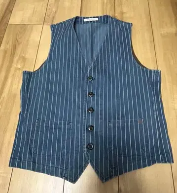 [ 새상품급 ] G-Stage 스트라이프 패턴 데님 베스트