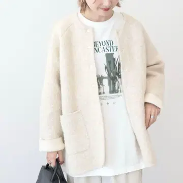 아메리칸 홀릭 W 페이스 래글런 니트 코디건 M