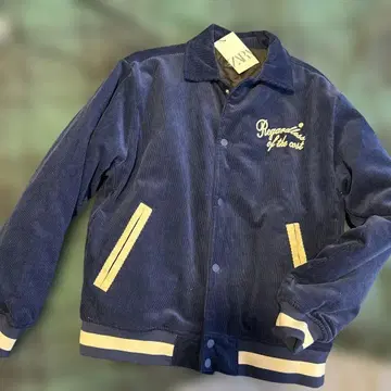 ZARA 코듀로이 바시티 자켓 네이비 13/14