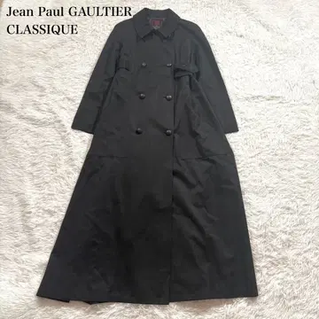 장 폴 고티에 슈퍼 롱 코트 더블 트렌치코트 40