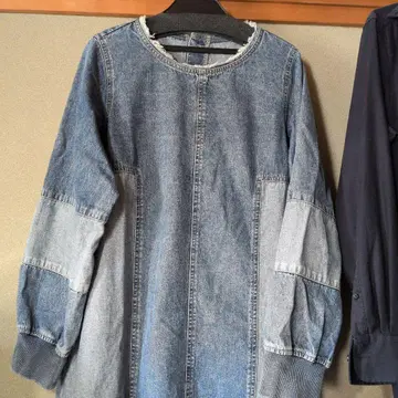 배송비 포함 REAC 레어 데님 패치워크 원피스