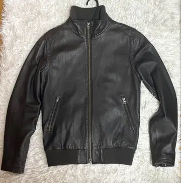 House of Blues 라무 가죽 자켓 브라운 싱글 라이더