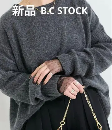 새상품 B.C STOCK 베이세이 스톡 소매 도트 시어 아론 TEE