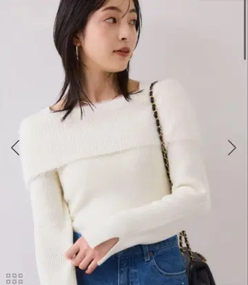 vis 페더얀 오프숄더 보들보들 리브 니트/이지케어