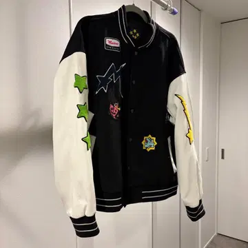 dugout x MAISON EMERALD 콜라보 바시티 자켓