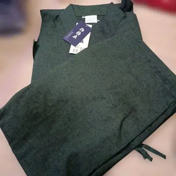 남성용 구루메 직조 사부이 (진한 말차)