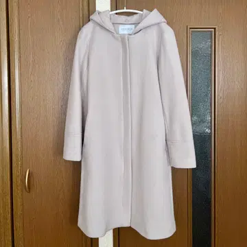 롱 코트 논칼라 코트 후드