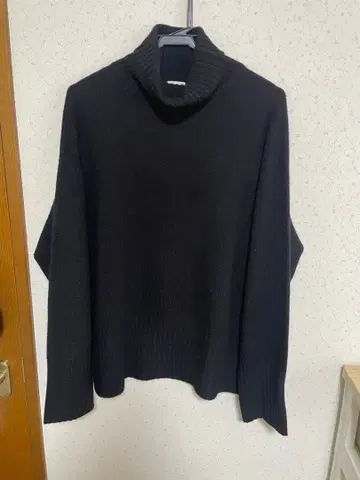 스픽 앤 스팬 캐시미어 혼방 터틀넥 풀오버 니트 블랙