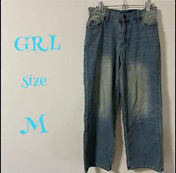 GRL 스트레이트 데님 M 라이트 블루