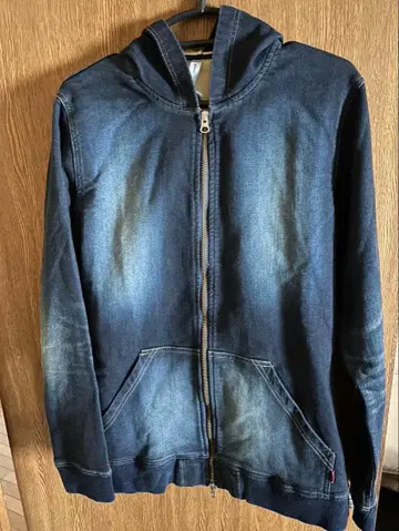 그램 glamb 다크 블루 집업 후드티 사이즈 3