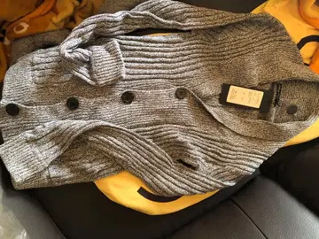 남성용 그레이 가디건 L 사이즈