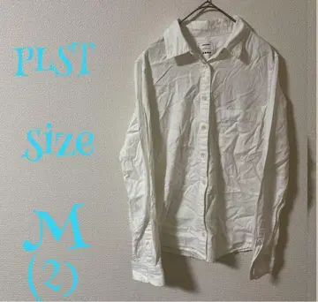 PLST 화이트 긴팔 셔츠 M 사이즈