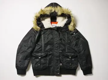 AVIREX 블랙 n2b 플라이트 자켓 퍼 포함