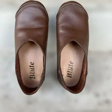 Blute 브라운 가죽 신발 23~23.5